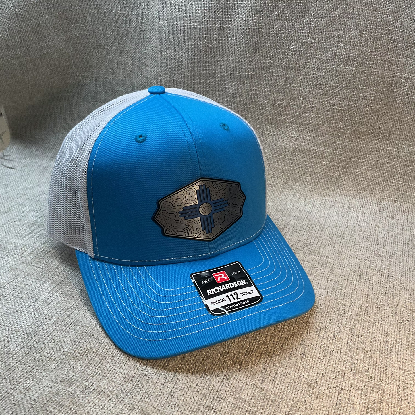 Off the Shelf Richardson 112 Original Trucker Baby Blue/White with Topo ZIa