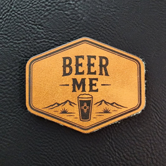 "Beer Me" Leatherette Hat Patch